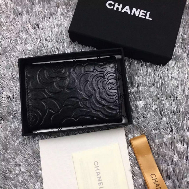 Chanel coin pocket Lambskin Leather A50088 Black