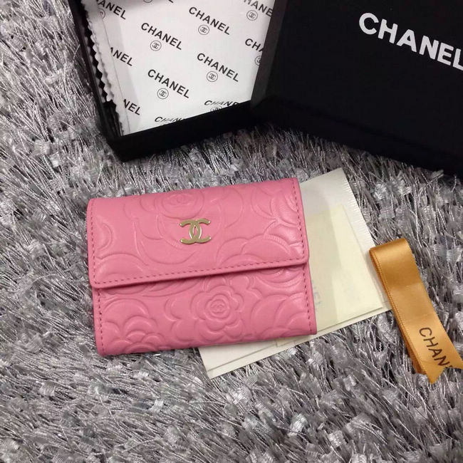 Chanel coin pocket Lambskin Leather A50088 Pink