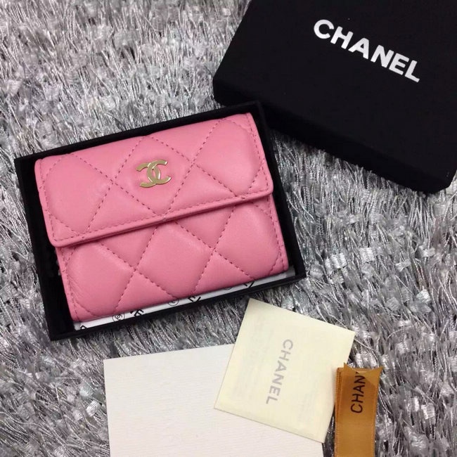 Chanel coin pocket Lambskin Leather A50088 Pink