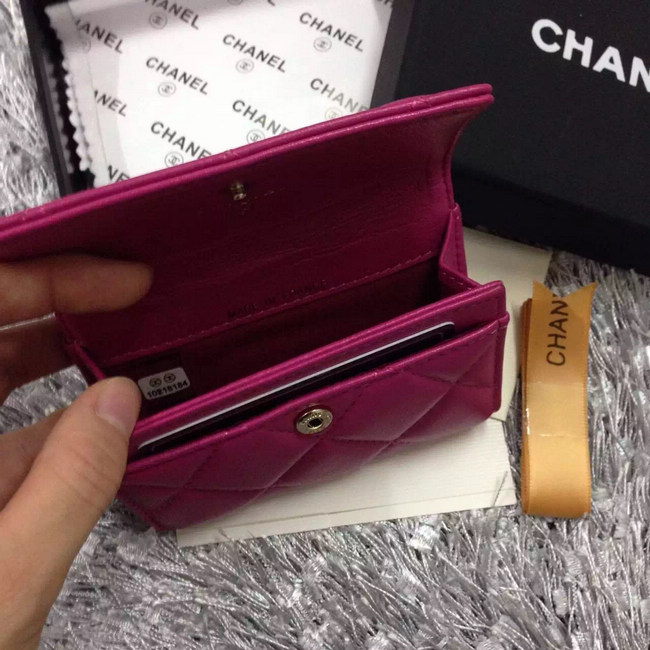 Chanel coin pocket Lambskin Leather A50088 Rose