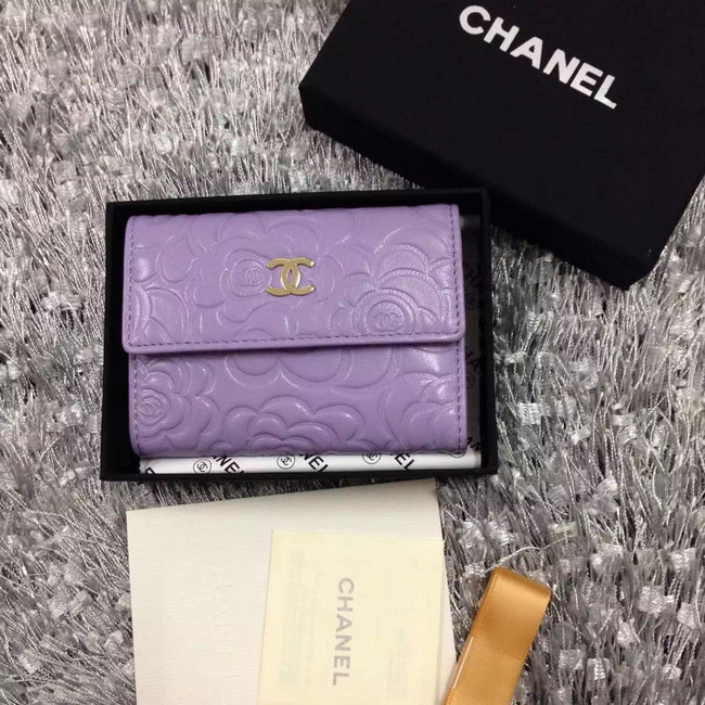 Chanel coin pocket Lambskin Leather A50088 lavender