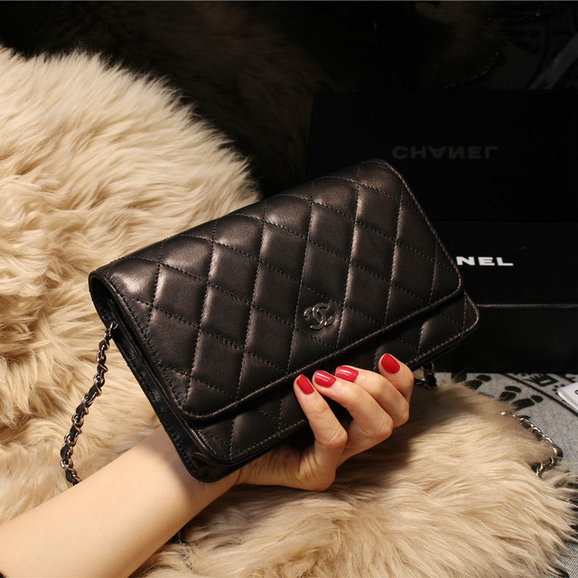 Chanel mini Flap Bag A31157 Black Original Sheepskin Leather