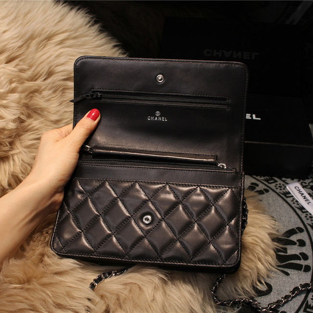 Chanel mini Flap Bag A31157 Black Original Sheepskin Leather