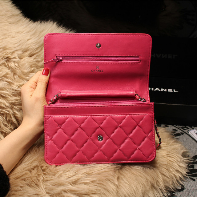 Chanel mini Flap Bag A31157 Rose Original Sheepskin Leather