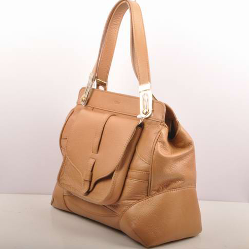 Chloe Mary Leather Shoulder Bag 8002 Apricot