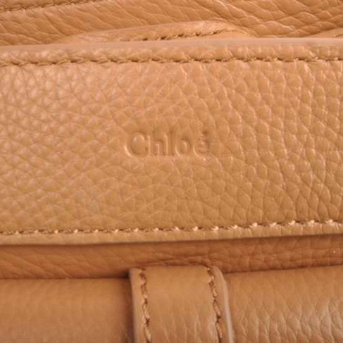 Chloe Mary Leather Shoulder Bag 8002 Apricot