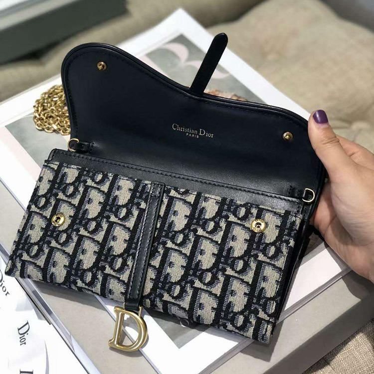 DIOR SADDLE WALLET