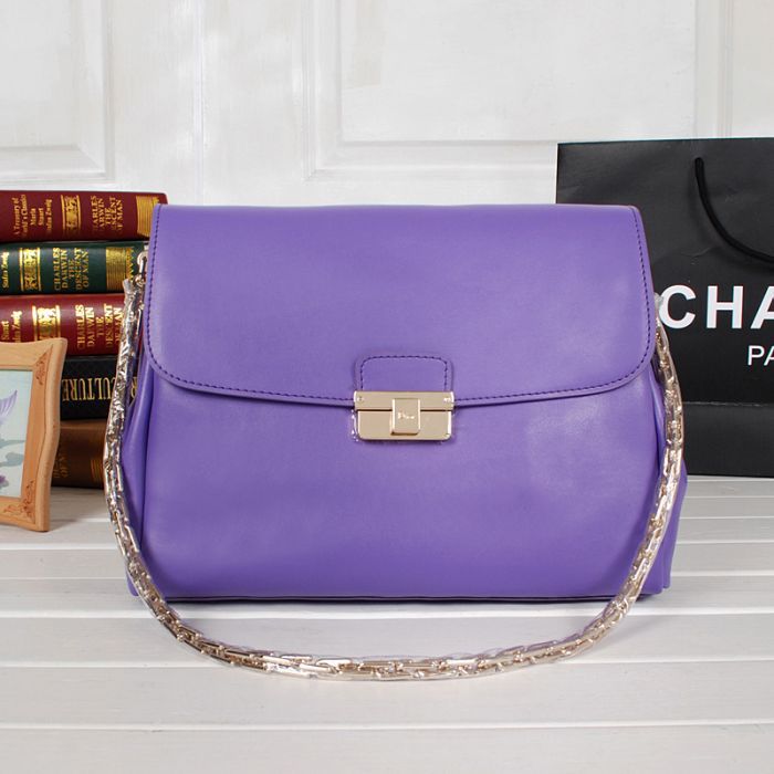 Dior DIORLING Bag Calf Leather D52281 Light Purple