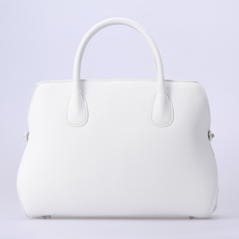 Dior DiorBar Small Top Handle Bag Calf Leather D033 White