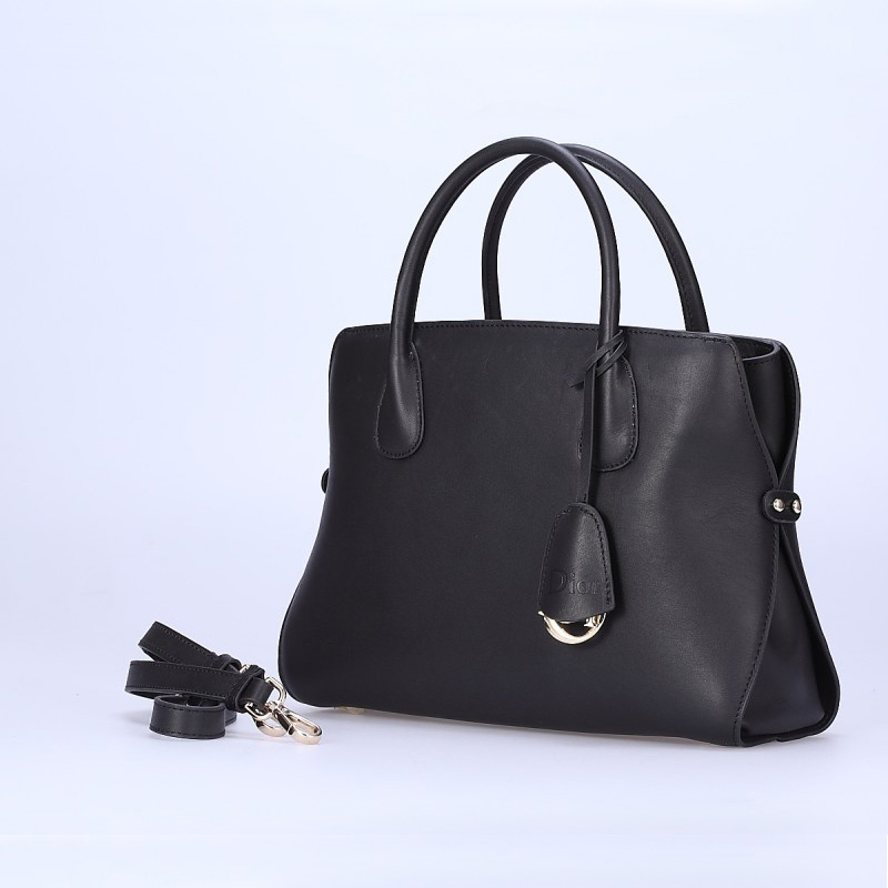 Dior DiorBar Top Handle Bag Calf Leather D033 Black