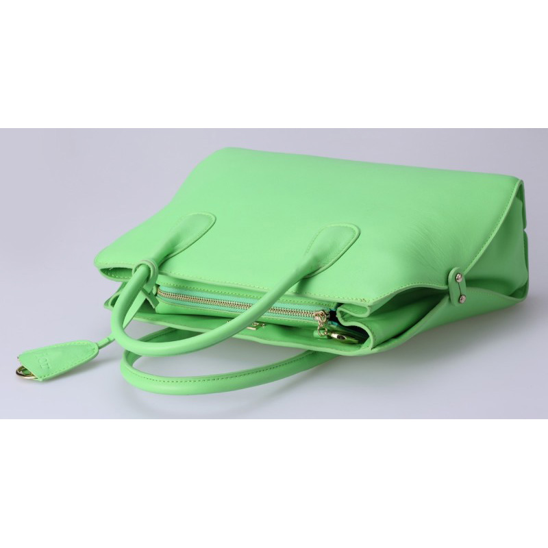 Dior DiorBar Top Handle Bag Calf Leather D033 Fluorescent Green