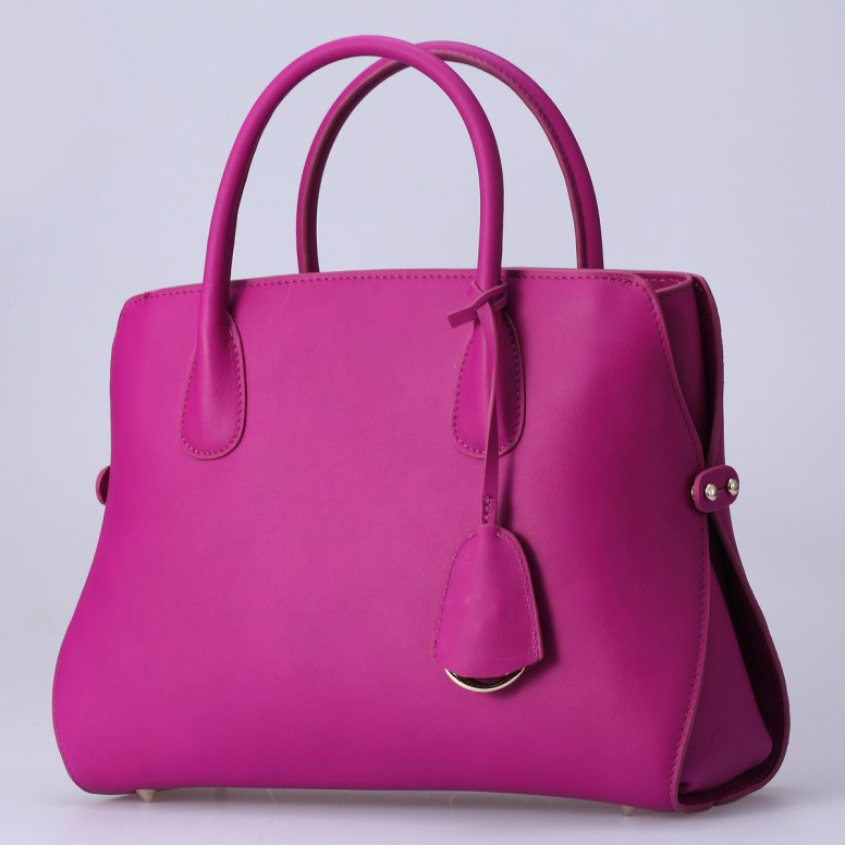 Dior DiorBar Top Handle Bag Calf Leather D033 Fuchsia