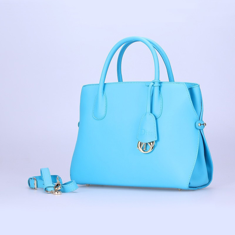 Dior DiorBar Top Handle Bag Calf Leather D033 LightBlue