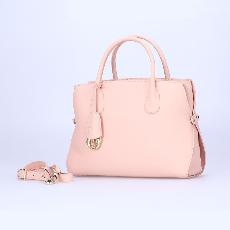 Dior DiorBar Top Handle Bag Calf Leather D033 Pink