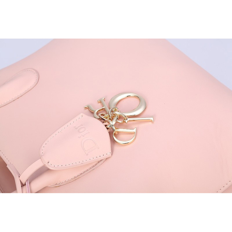 Dior DiorBar Top Handle Bag Calf Leather D033 Pink