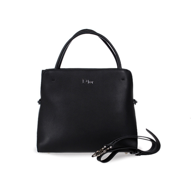 Dior Fall Winter Calfskin Top Handle Bag D0904 Black