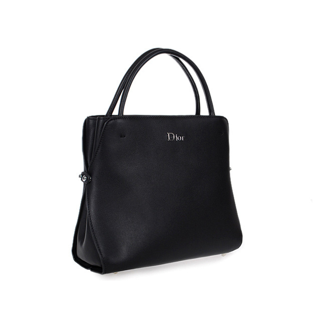 Dior Fall Winter Calfskin Top Handle Bag D0904 Black