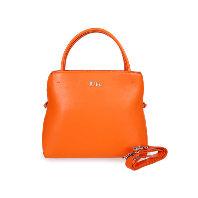 Dior Fall Winter Calfskin Top Handle Bag D0904 Orange