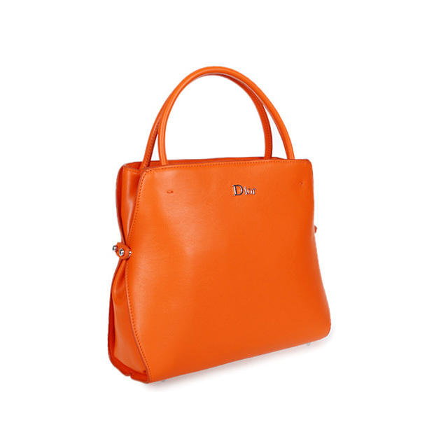 Dior Fall Winter Calfskin Top Handle Bag D0904 Orange