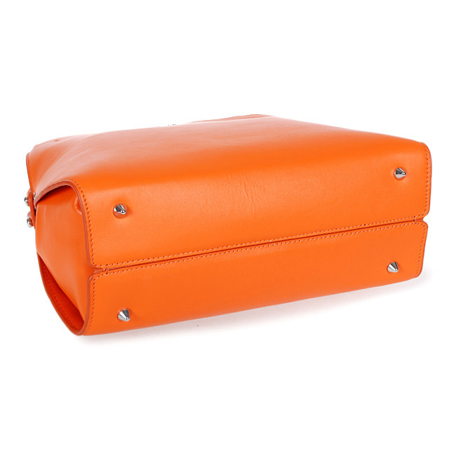 Dior Fall Winter Calfskin Top Handle Bag D0904 Orange