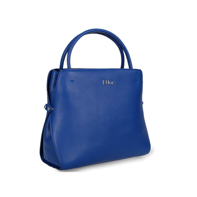 Dior Fall Winter Calfskin Top Handle Bag D0904 Royalblue