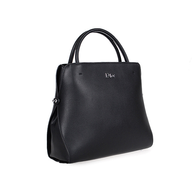 Dior Fall Winter Calfskin Top Handle Bag D0905 Black