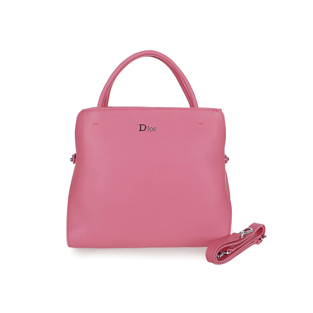 Dior Fall Winter Calfskin Top Handle Bag D0905 Pink