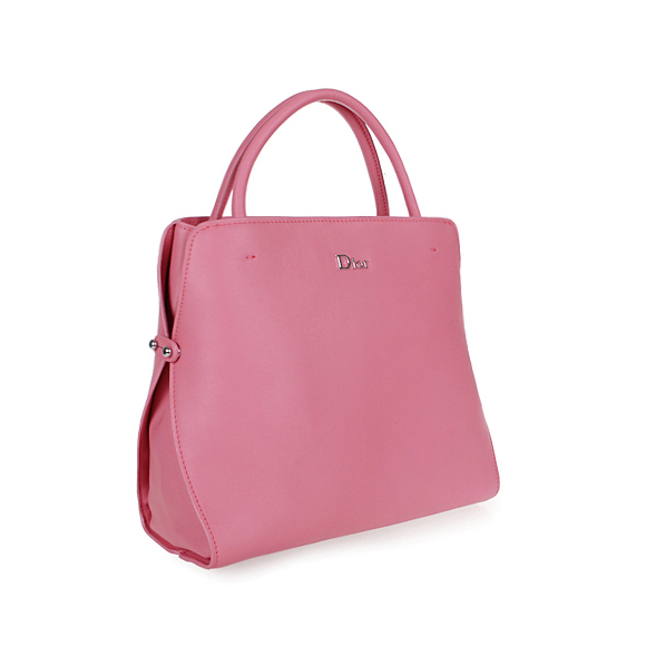 Dior Fall Winter Calfskin Top Handle Bag D0905 Pink