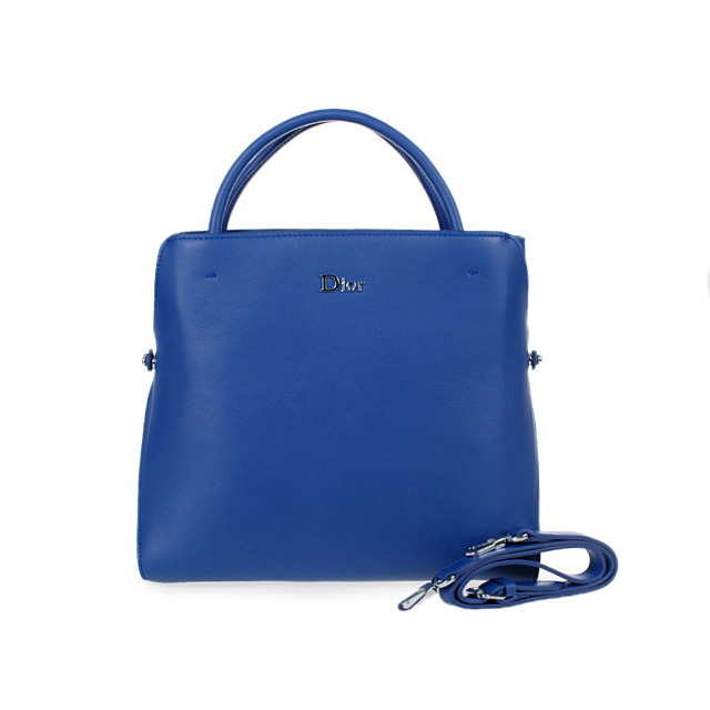 Dior Fall Winter Calfskin Top Handle Bag D0905 Royalblue