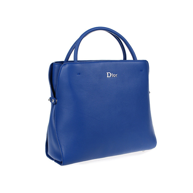 Dior Fall Winter Calfskin Top Handle Bag D0905 Royalblue