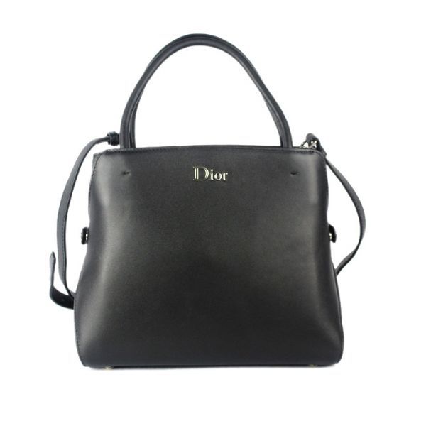 Dior Fall Winter Calfskin Top Handle Bag D0906 Black