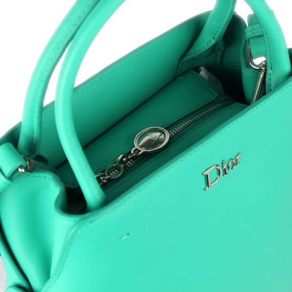 Dior Fall Winter Calfskin Top Handle Bag D0906 Green