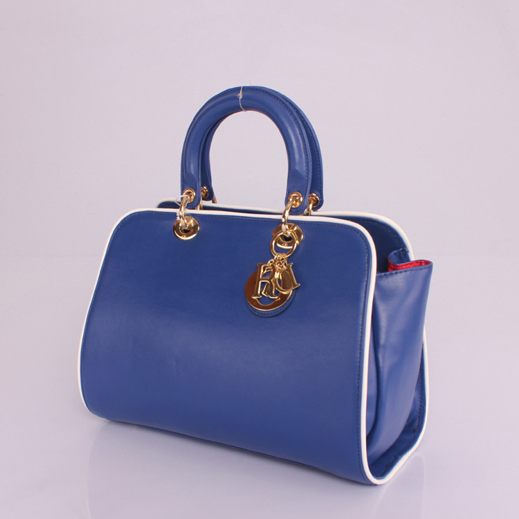 Dior Granville Bag Calfskin Leather D8115 Blue