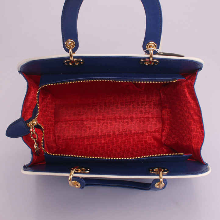 Dior Granville Bag Calfskin Leather D8115 Blue