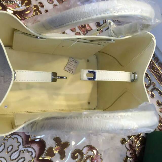 Dior LARGE OPEN BAR BAG SUPPLE White GRAINED CALFSKIN