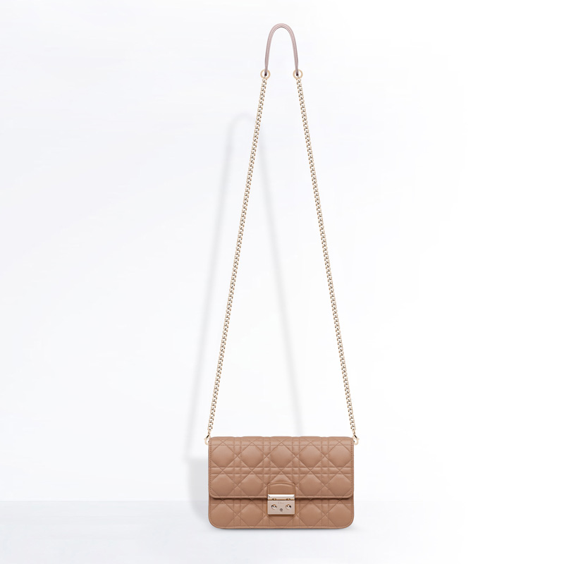 Dior Large Promenade pouch in Nude lambskin