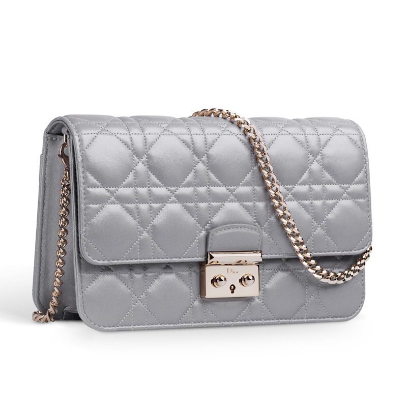 Dior Large Promenade pouch in pearlised Opaline lambskin