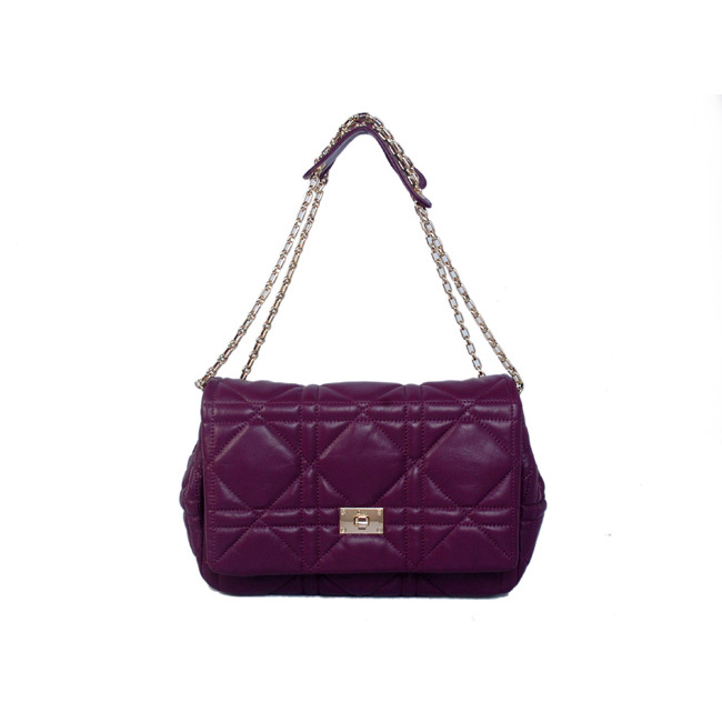 Dior Milly La Foret Bag Sheepskin Leather D6348 Purple