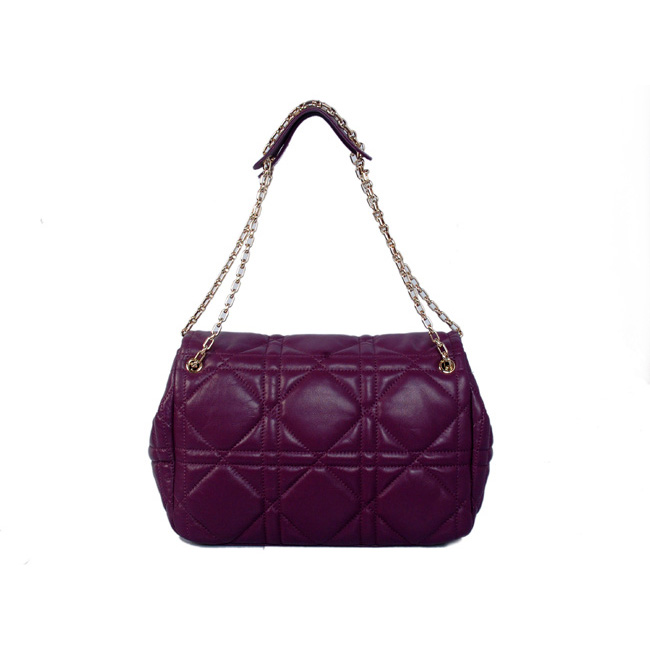 Dior Milly La Foret Bag Sheepskin Leather D6348 Purple