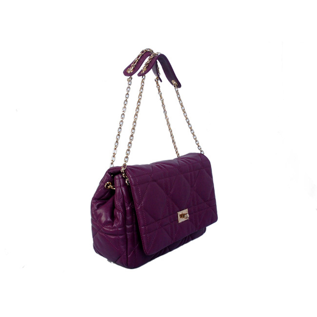 Dior Milly La Foret Bag Sheepskin Leather D6348 Purple