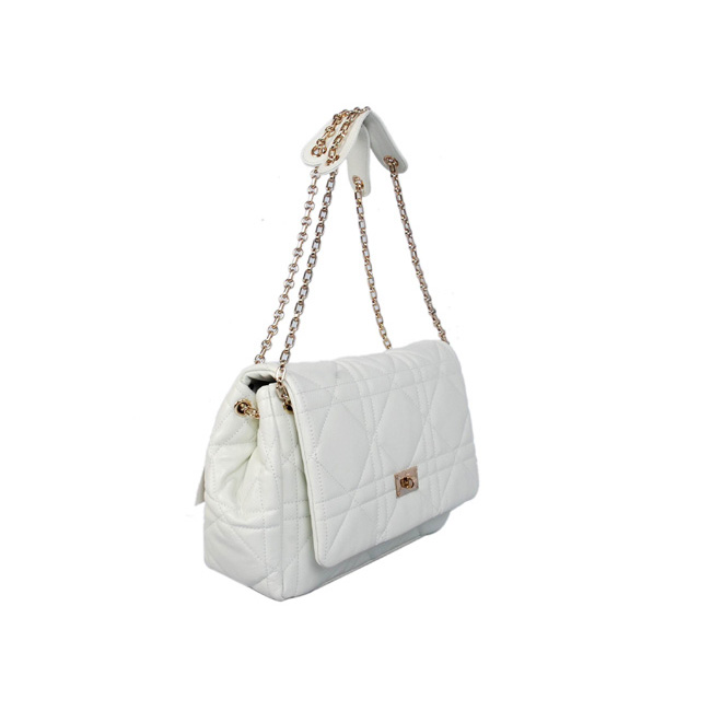 Dior Milly La Foret Bag Sheepskin Leather D6348 White