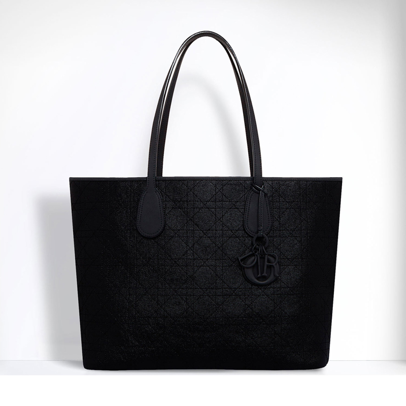 Dior Panarea shopping bag in black canvas