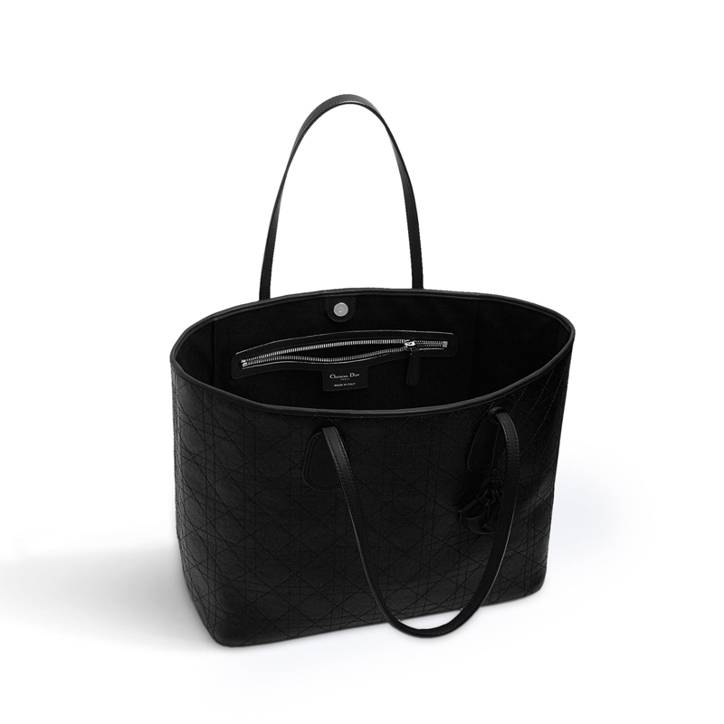 Dior Panarea shopping bag in black canvas