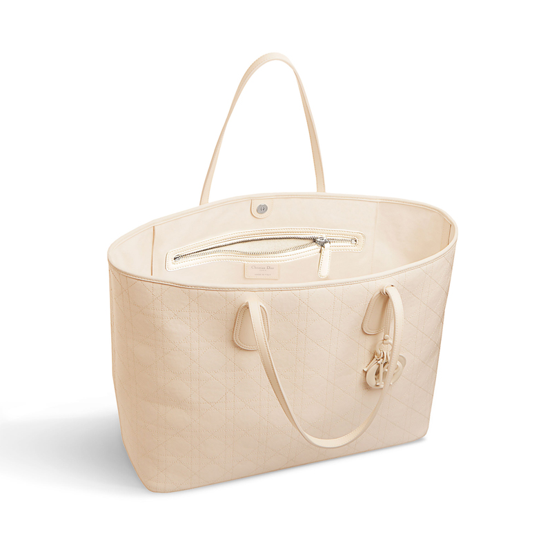 Dior Panarea shopping bag in off-white canvas