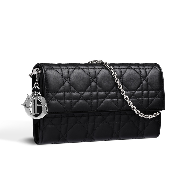 Dior Rendez-Vous wallet in black lambskin