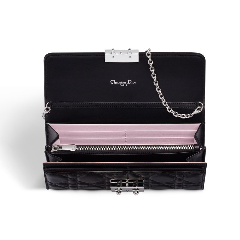 Dior Rendez-Vous wallet in black lambskin