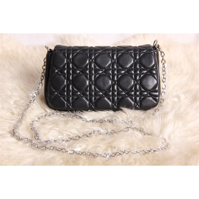 Dior Sheepskin Leather bag D6019 Black