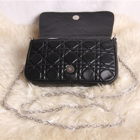 Dior Sheepskin Leather bag D6019 Black