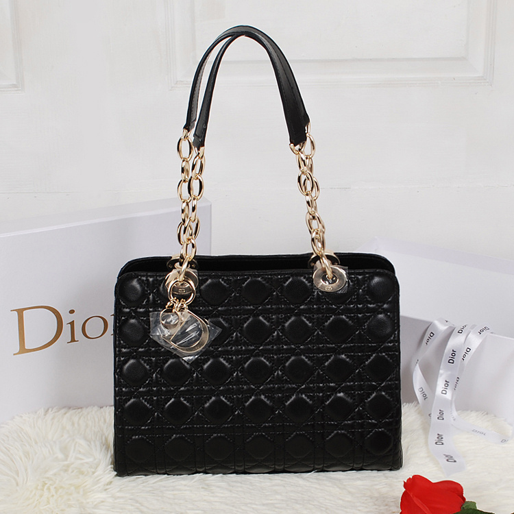 Dior Soft Zipped Tote Bag Lambskin D52232 Black