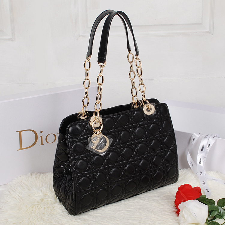 Dior Soft Zipped Tote Bag Lambskin D52232 Black